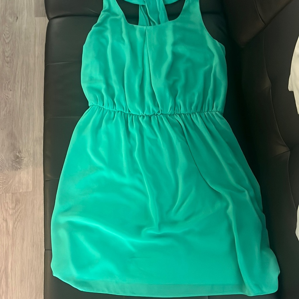 Green beautiful summer dress